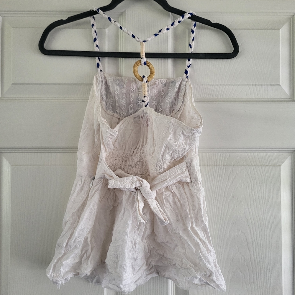 Free People Embroidered Floral Halter Blouse - Picture 6 of 7